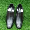 Executive Black Leather Slip-on