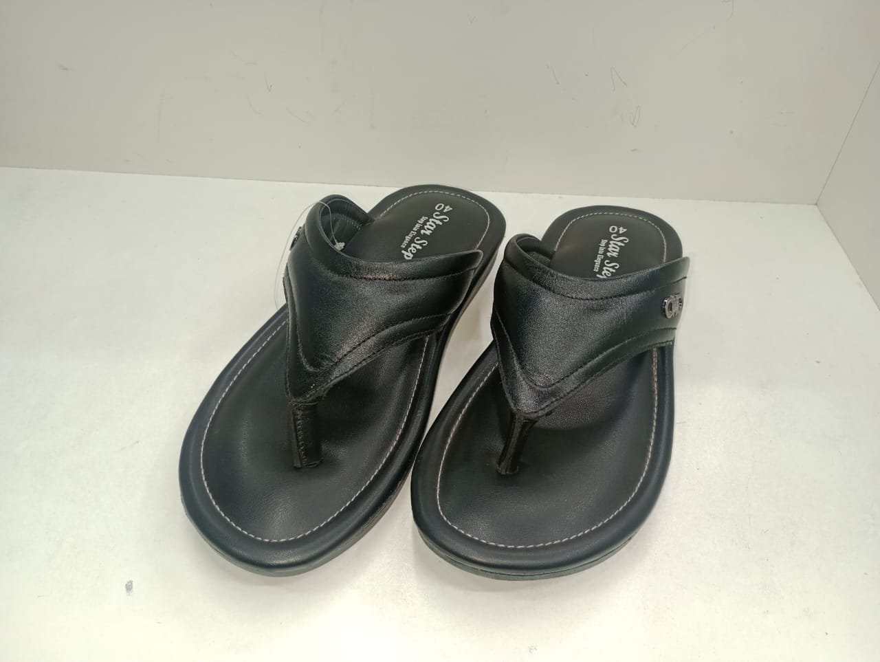 Star Step "Elegance" Premium Leather Thong Sandals