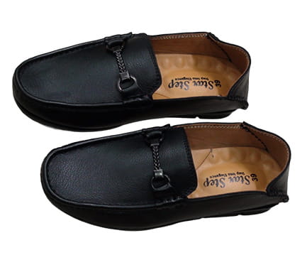Star Step Walnut Micro-Dot Loafers
